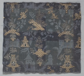 Brocaded Damask, 18th century (?). Creator: Unknown.