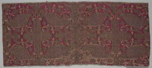 Brocaded Satin Textile, 16th century. Creator: Unknown.