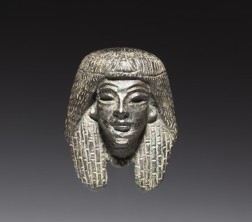 Bronze mounts from a "Shawabty Bundle"; Head and Crossed Arms, c. 1336-1256 BC. Creator: Unknown.