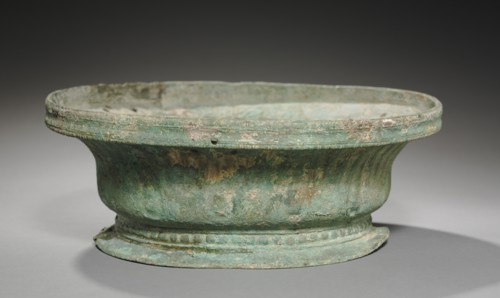 Bronze Volute Krater Base, late 6th Century BC. Creator: Unknown.