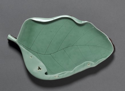 Brush Washer in Shape of a Lotus Leaf, 1723-35. Creator: Unknown.
