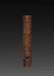 Brush with Carved Designs (brush cap), 1573-1619. Creator: Unknown.