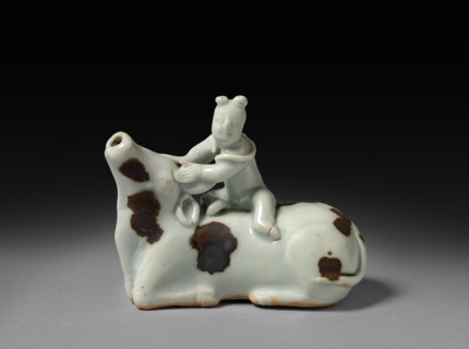Buffalo with Rider, early 1300s. Creator: Unknown.
