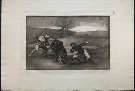 Bullfights: Another Way of Hunting on Foot, 1876. Creator: Francisco de Goya (Spanish, 1746-1828).
