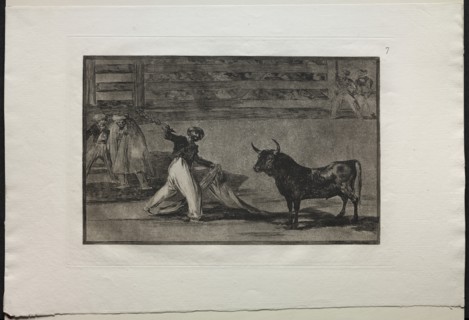 Bullfights: Origin of the Harpoons or Banderillas, 1876. Creator: Francisco de Goya (Spanish, 1746-1828).