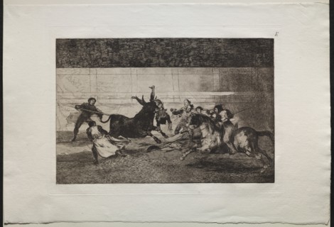 Bullfights: The Death of Pepe Illo (2nd Composition), 1876. Creator: Francisco de Goya (Spanish, 1746-1828).