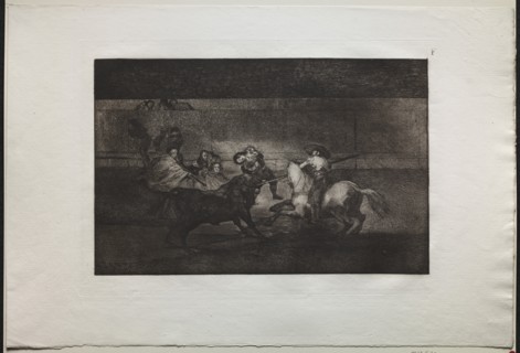 Bullfights: The Death of Pepe Illo (3rd Composition), 1876. Creator: Francisco de Goya (Spanish, 1746-1828).