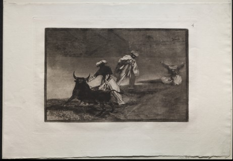Bullfights: They Play Another with the Cape in an Enclosure, 1876. Creator: Francisco de Goya (Spanish, 1746-1828).