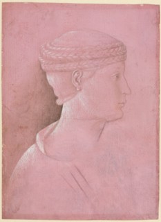 Bust of a Woman (recto), c. 1458. Creator: Benozzo Gozzoli (Italian, 1420-1497).