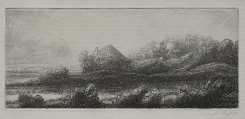Cabin in the Marsh. Creator: Alphonse Legros (French, 1837-1911).