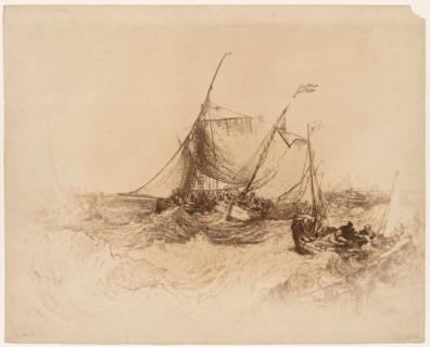 Calais Pier. Creator: Francis Seymour Haden (British, 1818-1910).