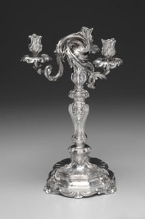 Candelabrum, 1757-1758. Creator: François Thomas Germain (French, 1726-1791).