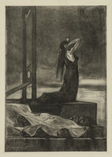 Capital Punishment: The Pain of Death (Todesstrafe: La peine de mort), c. 1880. Creator: Félicien Rops (Belgian, 1833-1898).