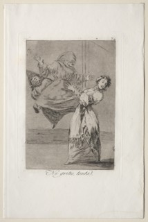 Caprichos: Dont Scream Stupid. Creator: Francisco de Goya (Spanish, 1746-1828).