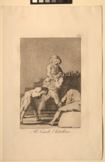 Caprichos: To the Count Palatine or Count of the Palate. Creator: Francisco de Goya (Spanish, 1746-1828).