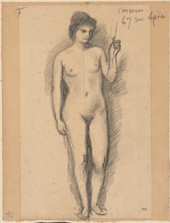 Carmen, last half 1800s. Creator: Pierre Puvis de Chavannes (French, 1824-1898).