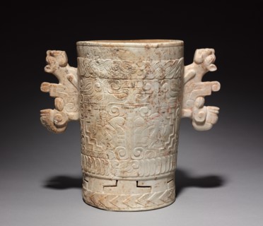 Carved Stone Vessel, 700-1000. Creator: Unknown.