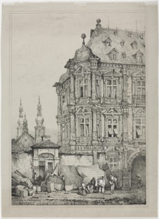 Castle of Martinsburg, Mainz, Germany, 1833. Creator: Samuel Prout (British, 1783-1852).