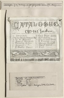 Catalogue of My Paintings at J. W. Sargents, Cleveland, December 17th, 1877, 1877. Creator: Otto H. Bacher (American, 1856-1909).