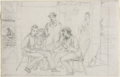 Catching a Tune, probably 1867. Creator: William Sidney Mount (American, 1807-1868).