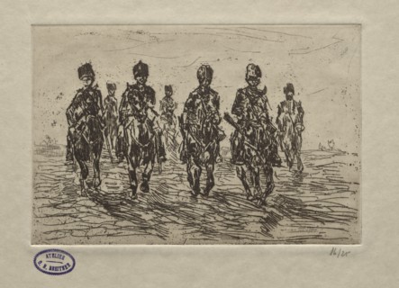 Cavalry Scene. Creator: George Hendrik Breitner (Dutch, 1857-1923).