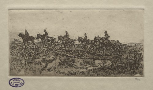 Cavalry Scene. Creator: George Hendrik Breitner (Dutch, 1857-1923).