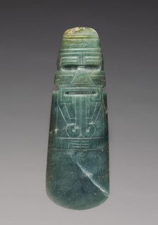 Celt-Shaped Pendant, c. 300 BC - AD 600. Creator: Unknown.