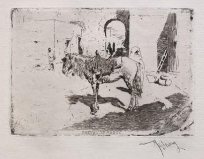 Cheval du Maroc. Creator: Mariano Fortuny y Carbó (Spanish, 1838-1874).