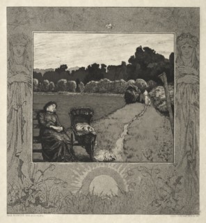 Child, from On Death, Part I, Opus XI (Kind, Vom Tode, Erster Teil, Opus XI), 1889. Creator: Max Klinger (German, 1857-1920).