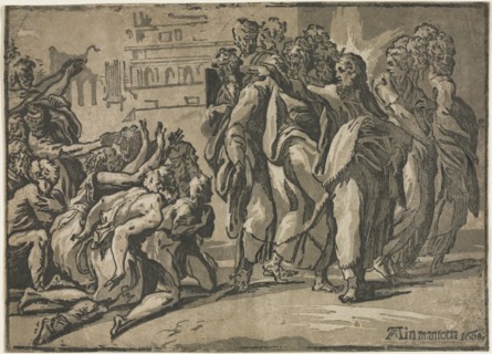 Christ Healing the Lepers, 1608. Creator: Guiseppe Rossigliani (Italian, c. 1510-).