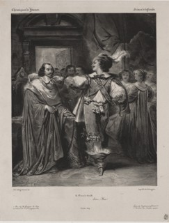 Chronicles of France: Scene of the Fronde - The Prince of Condé, 1829. Creator: Eugène François Marie Joseph Devéria (French, 1805-1865); Achille Devéria (French, 1800-1857), and.