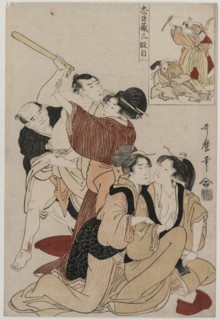 Chushingura: Act III of The Storehouse of Loyalty, late 1790s. Creator: Kitagawa Utamaro (Japanese, 1753?-1806).