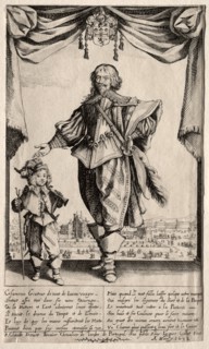 Claude Deruet and His Son, 1632. Creator: Jacques Callot (French, 1592-1635).