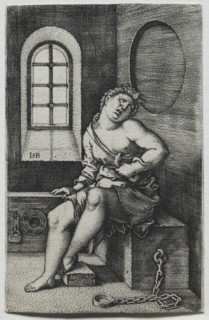 Cleopatra. Creator: Hans Sebald Beham (German, 1500-1550).