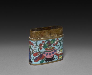 Cloisonne Opium Box, c 1800s. Creator: Unknown.