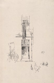 Cocks and Hens, Hotel Colbert, 1891. Creator: James McNeill Whistler (American, 1834-1903).