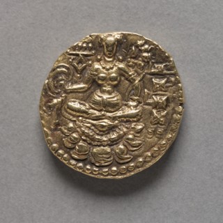 Coin with Figure of an Archer (reverse), c. 380 - c. 414. Creator: Unknown.