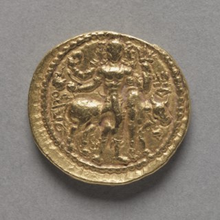 Coin of Kushan King Vasudeva I (reverse), c. AD 142/145-174/177. Creator: Unknown.