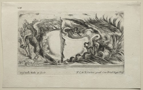 Collection of Various Caprices and New Designs of Cartouches and Ornaments: No 14. Creator: Stefano Della Bella (Italian, 1610-1664).