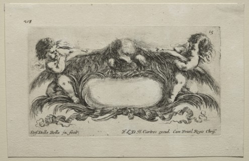 Collection of Various Caprices and New Designs of Cartouches and Ornaments: No 15. Creator: Stefano Della Bella (Italian, 1610-1664).