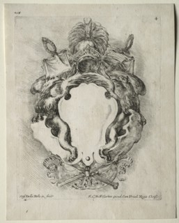 Collection of Various Caprices and New Designs of Cartouches and Ornaments: No. 4. Creator: Stefano Della Bella (Italian, 1610-1664).