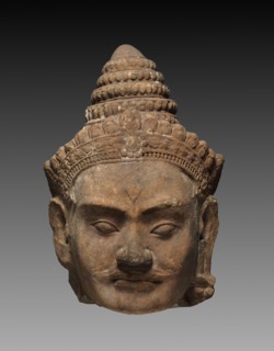 Colossal Head of a Deva, c. 1200. Creator: Unknown.