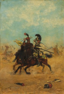 Combat for the Colors, 1874. Creator: Édouard Detaille (French, 1848-1912).