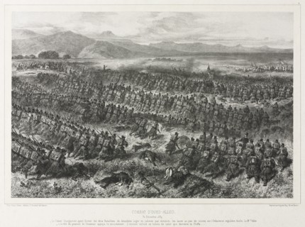 Combat of Oued-alleg, 31 December 1839, 1840. Creator: Auguste Raffet (French, 1804-1860).