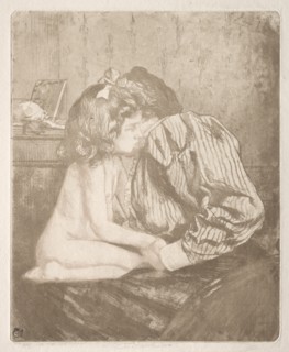 Confidences, from A New Sentimental Education, 1901. Creator: Charles Maurin (French, 1856-1914).