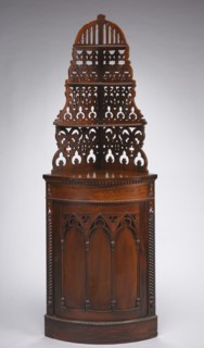 Corner Cabinet (Étagère), c. 1840-1850. Creator: Unknown.