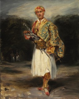Count Demetrius de Palatiano in Suliot Costume, not dated. Creator: Eugène Delacroix (French, 1798-1863), imitator of.