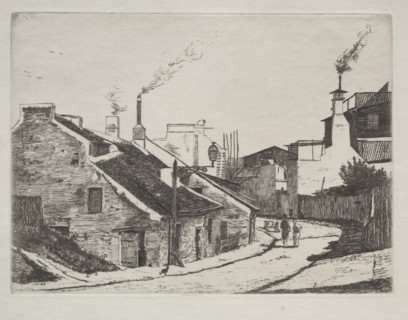 Country Street in Alouette, 1861. Creator: François Bonvin (French, 1817-1887); Published by François Bonvin; Printed by Auguste Delâtre.