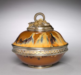 Covered Bowl, c. 1899-1900. Creator: Auguste Delaherche (French, 1857-1940).