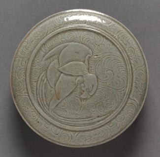 Covered Box: Yue Ware (lid), 907-960. Creator: Unknown.